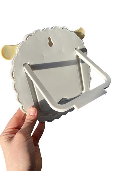 Beyaz Renk Koyun Figürlü Masa Aynası