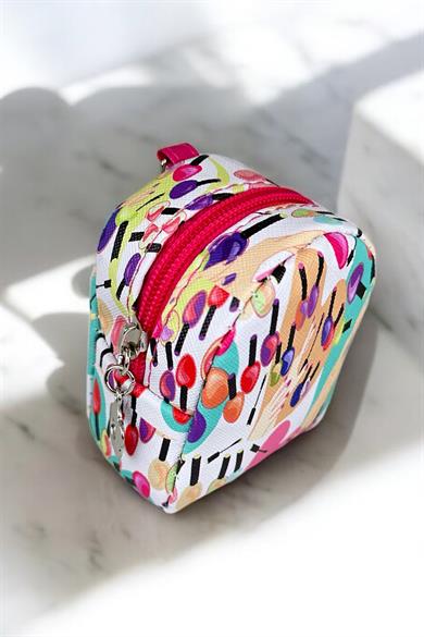 Karışık Renk Oje Figürlü Anahtarlık Cüzdan