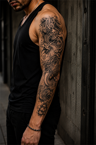 Çiçek Kol Geçici Dövme Tattoo