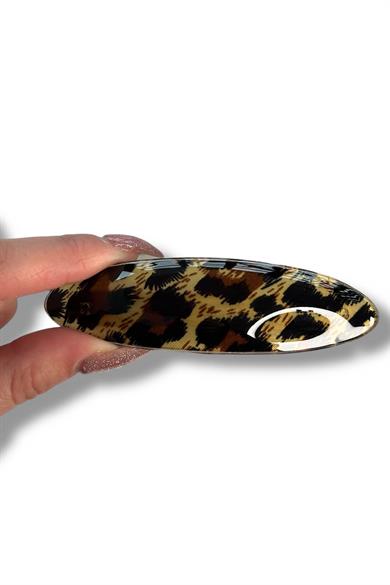 12li Karışık Renk Leopar Desenli Otomat Toka Set