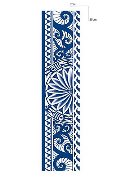 Şekil Bilek Sonradan Kararan Yarı Kalıcı Geçici Dövme Tattoo