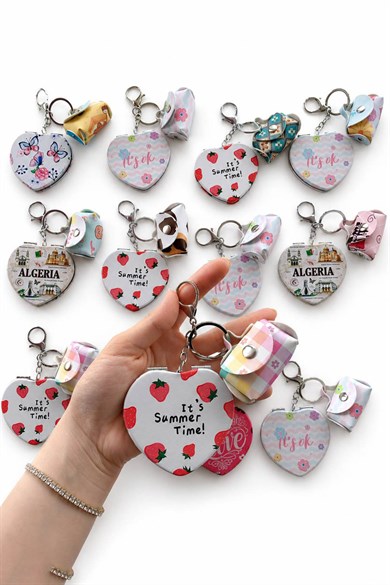 12li Karışık Renk Ayna Set