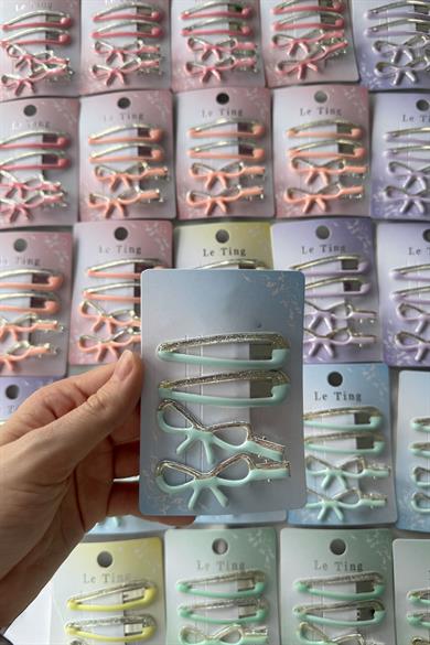 30lu Karışık Renk Yan Toka Set