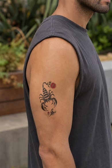 Akrep Mini Dövme Geçici Tattoo