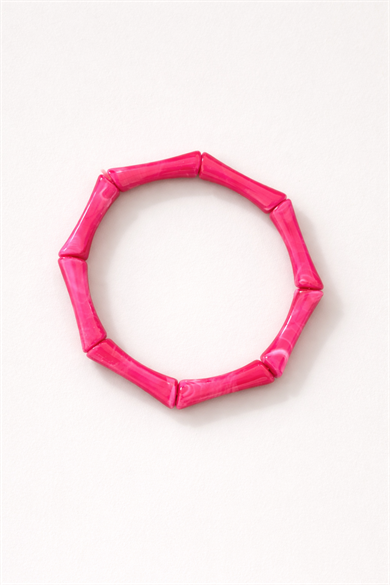 Pembe Renk Boncuk Detaylı Bileklik