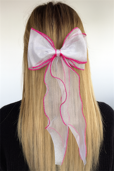 Pembe Renk Kurdele Otomat Toka