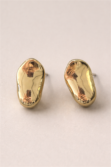 Altın Renk Çelik Küpe (Çift)