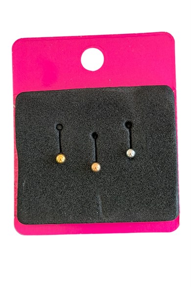 Karışık Renk Şemsiye Figürlü 3lü Tragus Set