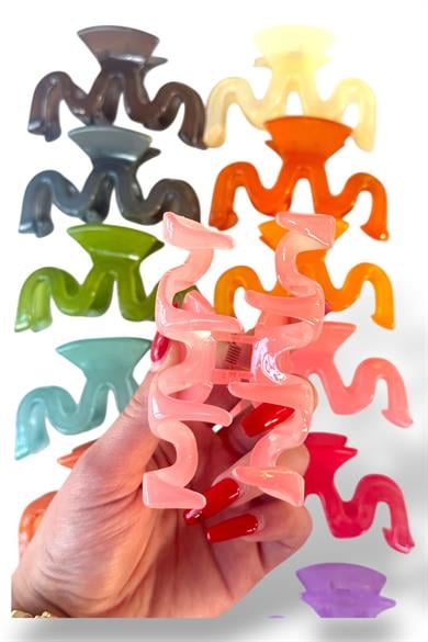 12li Karışık Renk Mandal Toka Set