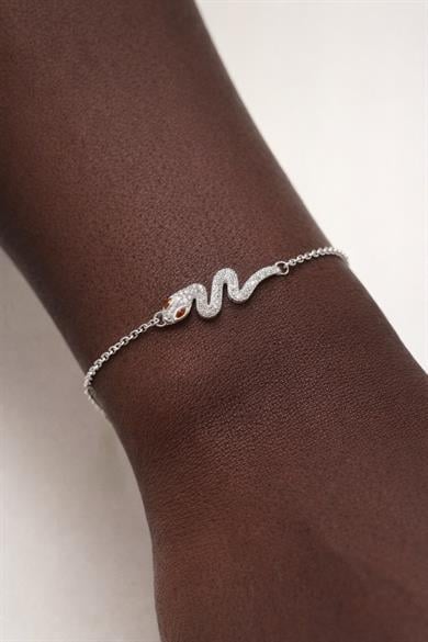 Gümüş Renk Yılan Figürlü Xuping VİP Bileklik