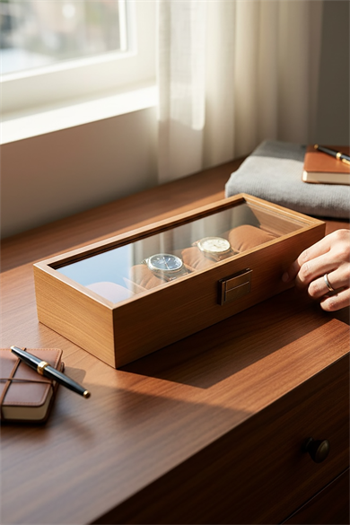 Kahve Renk Takı/Saat Organizeri