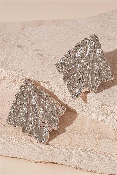 Gümüş Renk Çelik Küpe (Çift)