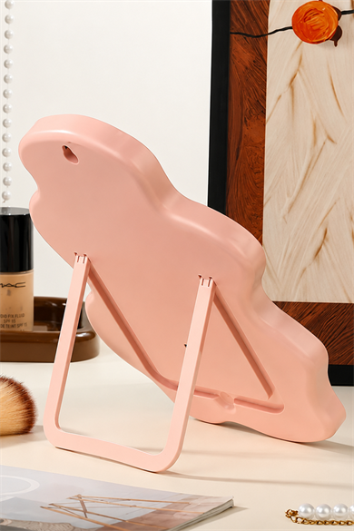 Pembe Renk Işıklı Masa Aynası