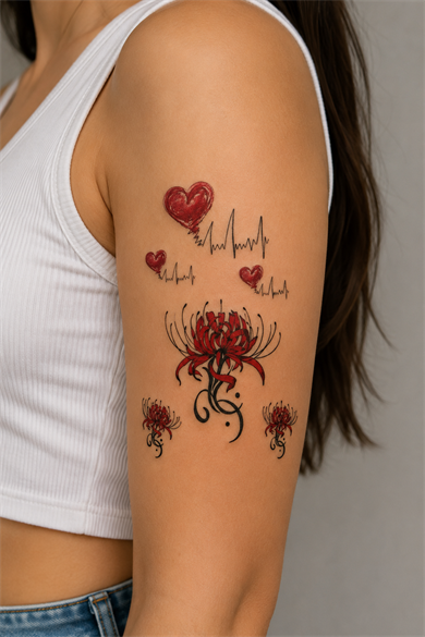 Kalp Geçici Dövme Tattoo