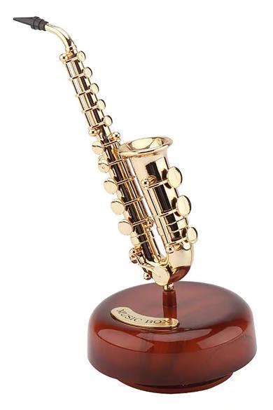 Dekoratif Saksafon Müzik Kutusu 