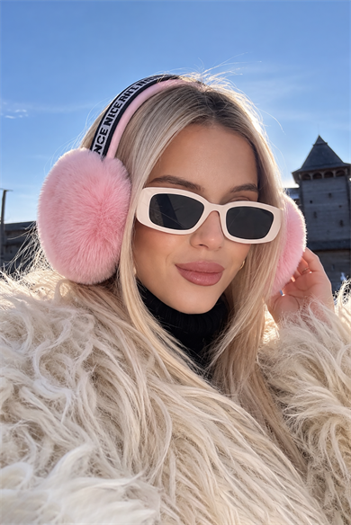 Pembe Renk Peluş Kulaklık