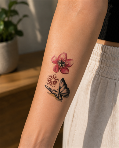 Kelebekler Mini Geçici Dövme Tattoo