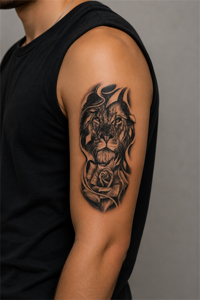Aslan Dövme Geçici Tattoo