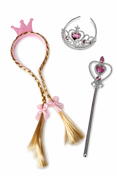 Pembe Renk Taç /Asa Set