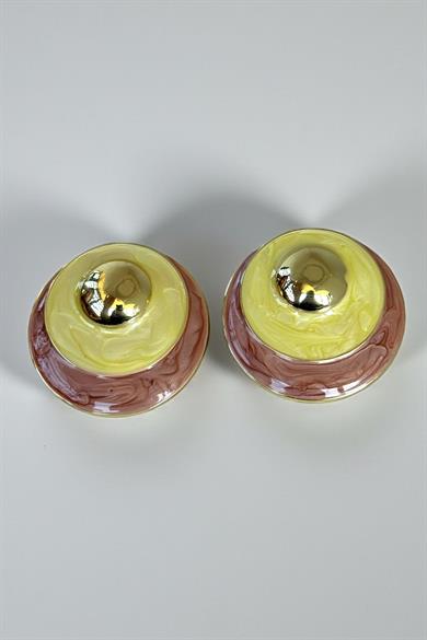 Karışık Renk Metal Küpe (Çift)