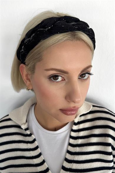 Siyah Renk Taş Detaylı Taç