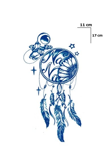 Düş kapanı Sonradan Kararan Yarı Kalıcı Geçici Dövme Tattoo