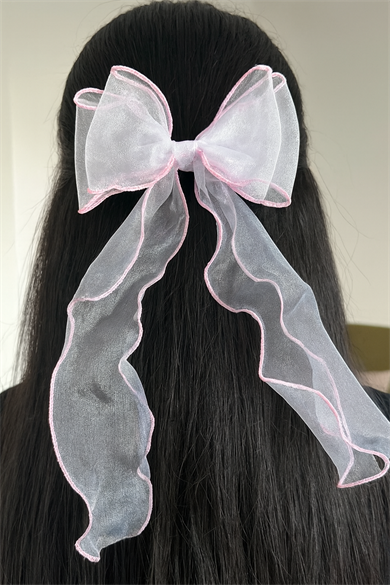 Pembe Renk Kurdele Figürlü Otomat Toka