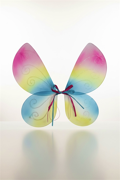 Renkli Kelebek Figürlü Kanat 
