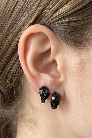 Siyah Renk Xuping Küpe (Çift)