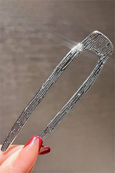 Gümüş Renk Metal Topuz Tokası