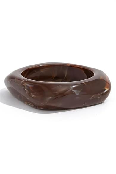 Kahverengi Renk Kemik Mika Bileklik