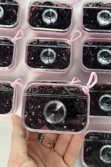 12li Siyah Renk Lastik Toka Set