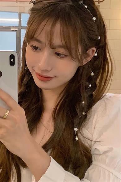 İncili Çıtçıtlı Saç Aksesuarı