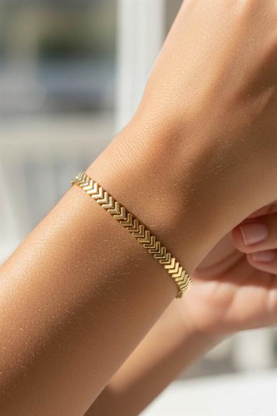 Altın Renk 14K Altın Kaplama VİP Bileklik