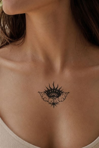 İkili Göz Mini Dövme Geçici Tattoo