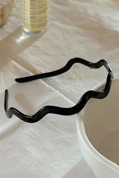 Siyah Renk Kıvrımlı Taç