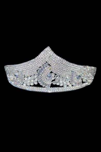 Zirkon Taşlı Gelin/Kına/Nişan/Söz Tasarım Taç