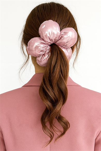 Pembe Renk Papatya Figürlü Simit Toka