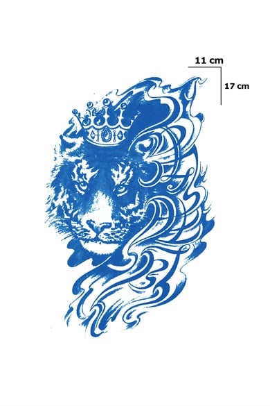 Kaplan Sonradan Kararan Yarı Kalıcı Geçici Dövme Tattoo