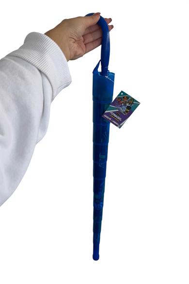 Lacivert Renk Karışık Figürlü Kılıflı Çocuk Şemsiye