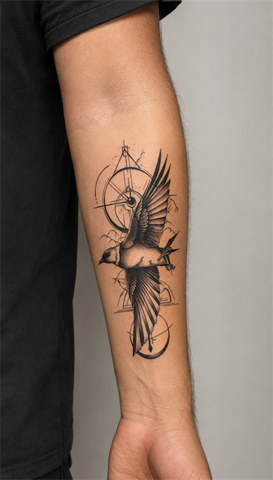 Kuş Dövme Geçici Tattoo