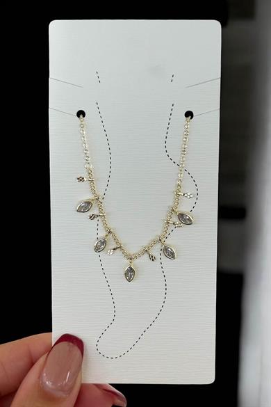 Altın Renk Taş Detaylı Halhal