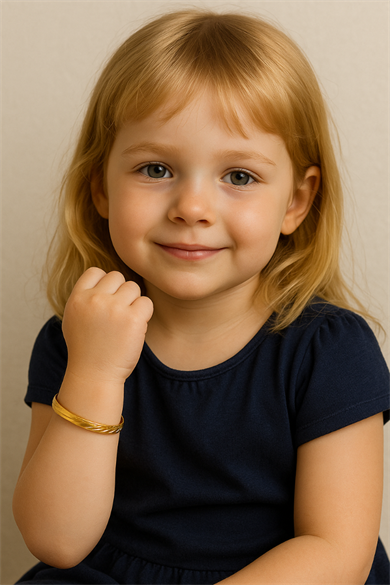 Altın Renk Çocuk Bilezik 