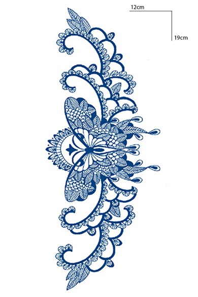 Kelebek Figürlü Sonradan Kararan Yarı Kalıcı Geçici Dövme Tattoo