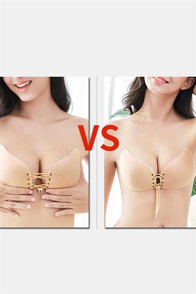 Dekolte/Abiye Yapışkanlı Bra Sütyen/ Askısız Straplez Göğüs Dikleştirici Sütyen 75B