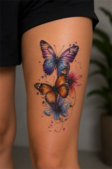 Kelebek Dövme Geçici Tattoo