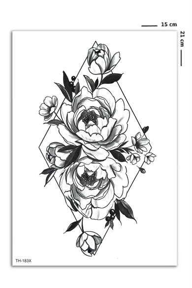 Çiçek Geçici Dövme Tattoo