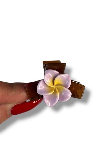 10lu Karışık Renk Lotus Figürlü Mini Çocuk Mandal Toka Set