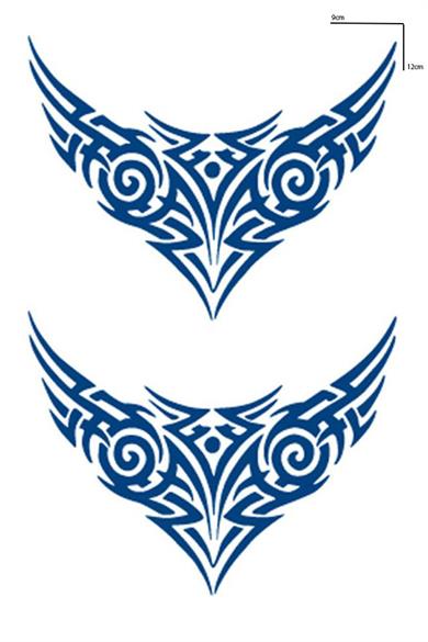 Tribal Figürlü 12 Saat Sonra Kararan Geçici Dövme Tattoo