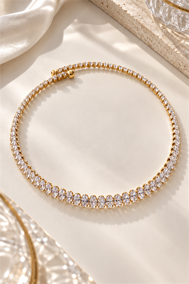 Altın Renk Choker Kolye